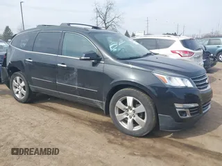 2015 Chevrolet Traverse LTZ z VIN 1GNKRJKD1FJ198473, wystawiony jako IAAI lot #41802223 z przebiegiem 171 378 mil mil oraz . Historia ofert i sprzedaży dostępna na DreamBid. Obrazek 1.
