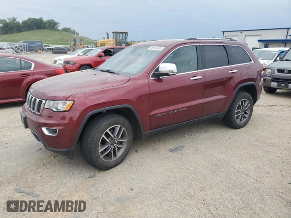 2020 Jeep Grand Cherokee Limited with VIN 1C4RJFBG1LC346594, listed as a Copart auction lot 58924935 with 103,069 mi miles and Salvage title. Bid and sale history available at DreamBid. Image 1.