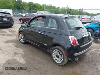 2013 FIAT 500 Lounge with VIN 3C3CFFCR8DT743107, listed as a IAAI auction lot 42381709 with 90,094 mi miles and . Bid and sale history available at DreamBid. Image 3.