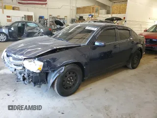 2012 Dodge Avenger SXT z VIN 1C3CDZCB4CN190139, wystawiony jako Copart lot #56150775 z przebiegiem 182 211 mil mil oraz Szkoda całkowita • Salvage title. Historia ofert i sprzedaży dostępna na DreamBid. Obrazek 1.