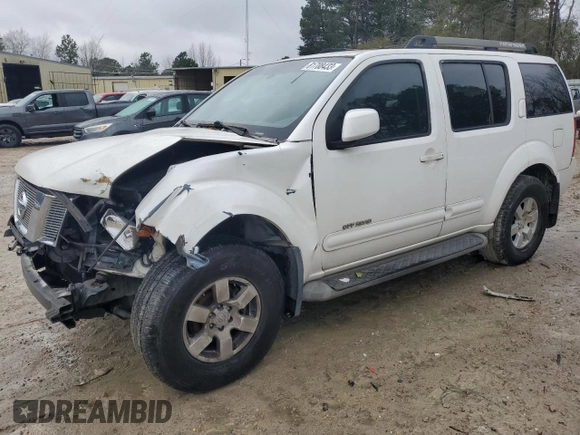 2005 Nissan Pathfinder XE with VIN 5N1AR18W75C731602, listed as a Copart auction lot 81708433 with Not provided miles and Salvage title. Bid and sale history available at DreamBid. Image 1.