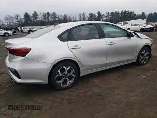 2021 Kia Forte LXS with VIN 3KPF24AD5ME337113, listed as a Copart auction lot 46747595 with 43,552 mi miles and Salvage Title. Bid and sale history available at DreamBid. Image 3.