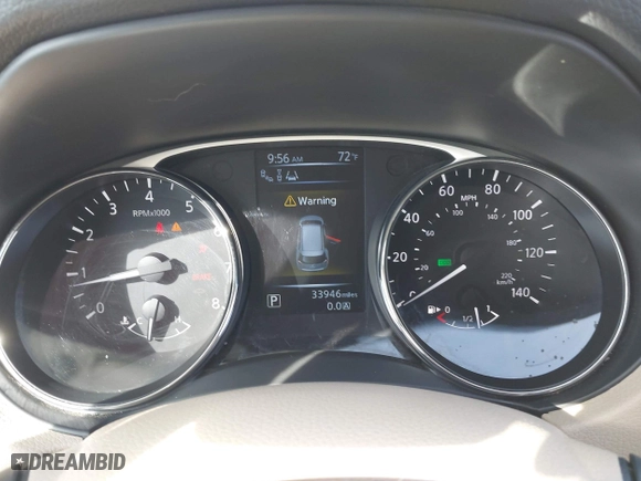 2015 Nissan Rogue SL with VIN 5N1AT2MV9FC886089, listed as a IAAI auction lot 41974712 with 33,946 mi miles. Bid and sale history available at carsss.com. Image 7.