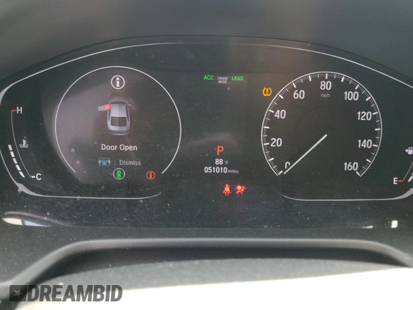 2019 Honda Accord Sport with VIN 1HGCV1F38KA099543, listed as a Copart auction lot 54767525 with 51,010 mi miles and Salvage Title. Bid and sale history available at DreamBid. Image 9.