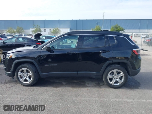 2023 Jeep Compass Latitude with VIN 3C4NJDBN1PT533202, listed as a IAAI auction lot 41545879 with 35,794 mi miles and . Bid and sale history available at DreamBid. Image 14.