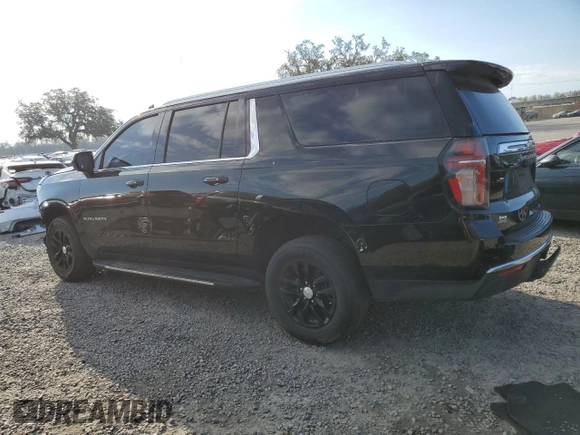 2021 Chevrolet Suburban LT z VIN 1GNSCCKD4MR176317, wystawiony jako Copart lot #46689235 z przebiegiem Nie podano mil oraz Szkoda całkowita • Salvage title. Historia ofert i sprzedaży dostępna na DreamBid. Obrazek 2.