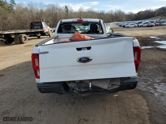 2020 Ford Ranger XL with VIN 1FTER1EH2LLA65922, listed as a Copart auction lot 46446445 with 60,742 mi miles and Salvage Title. Bid and sale history available at carsss.com. Image 6.