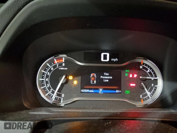 2018 Honda Ridgeline RTL with VIN 5FPYK3F59JB009923, listed as a Copart auction lot 45035285 with 107,539 mi miles and Salvage title. Bid and sale history available at DreamBid. Image 9.