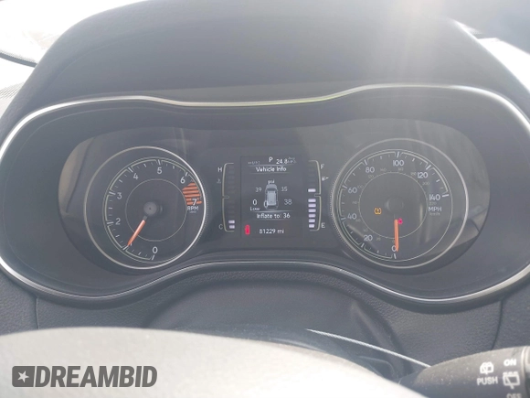 2019 Jeep Cherokee Latitude with VIN 1C4PJMCB4KD239465, listed as a IAAI auction lot 41849483 with 81,229 mi miles. Bid and sale history available at carsss.com. Image 7.