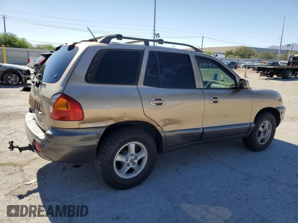 2004 Hyundai Santa Fe GLS with VIN KM8SC73D94U750594, listed as a Copart auction lot 57689975 with 148,675 mi miles and Salvage title. Bid and sale history available at DreamBid. Image 3.