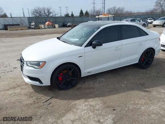2016 Audi A3 2.0T Premium with VIN WAUB8GFF0G1061582, listed as a IAAI auction lot 41821780 with 94,340 mi miles. Bid and sale history available at carsss.com. Image 2.