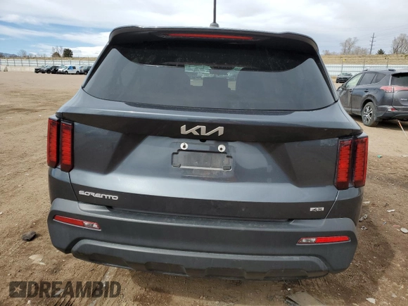 2023 Kia Sorento LX with VIN 5XYRGDLC0PG186353, listed as a Copart auction lot 50159595 with 51,832 mi miles and Salvage Title. Bid and sale history available at carsss.com. Image 6.