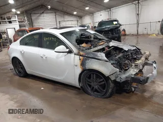 2011 Buick Regal CXL RL2 with VIN 2G4GP5EC2B9184775, listed as a IAAI auction lot 41455592 with 1 mi miles. Bid and sale history available at carsss.com. Image 1.
