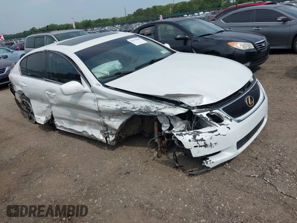 2007 Lexus GS 350 z VIN JTHCE96SX70012919, wystawiony jako IAAI lot #42391988 z przebiegiem 104 515 mil mil oraz . Historia ofert i sprzedaży dostępna na DreamBid. Obrazek 1.