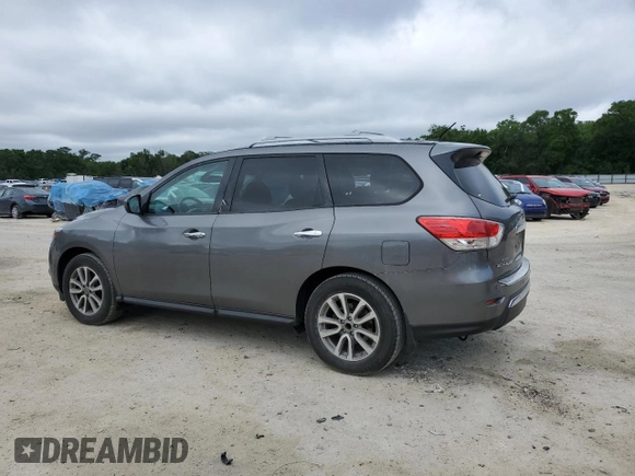 2015 Nissan Pathfinder SV with VIN 5N1AR2MN7FC689601, listed as a Copart auction lot 52215845 with 117,809 mi miles and Salvage Title. Bid and sale history available at carsss.com. Image 2.