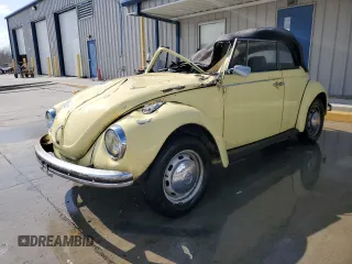 1972 Volkswagen Beetle with VIN 1522360640, listed as a Copart auction lot 50975555 with Not Provided miles and Salvage Title. Bid and sale history available at DreamBid. Image 1.