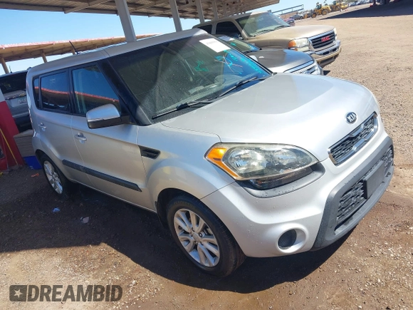 2013 Kia Soul ! with VIN KNDJT2A69D7535013, listed as a IAAI auction lot 41809958 with 168,786 mi miles. Bid and sale history available at carsss.com. Image 1.