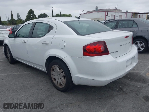2012 Dodge Avenger SE with VIN 1C3CDZAB6CN220681, listed as a IAAI auction lot 42204924 with 179,170 mi miles and . Bid and sale history available at carsss.com. Image 3.