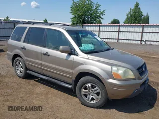 2003 Honda Pilot EX z VIN 2HKYF18653H598920, wystawiony jako IAAI lot #42426339 z przebiegiem 274 455 mil mil oraz . Historia ofert i sprzedaży dostępna na DreamBid. Obrazek 1.