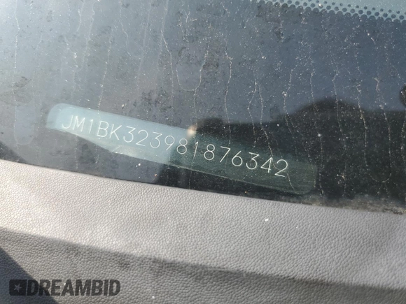 2008 Mazda 3 S GT with VIN JM1BK323981876342, listed as a Copart auction lot 59865085 with 162,436 mi miles and Salvage title. Bid and sale history available at DreamBid. Image 12.