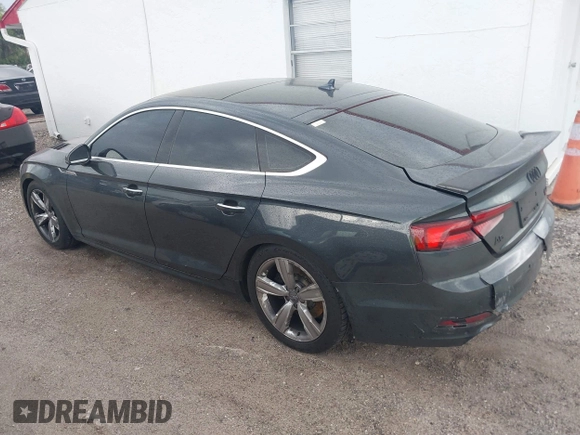 2018 Audi A5 Sportback Prestige z VIN WAUCNCF59JA080233, wystawiony jako IAAI lot #41717290 z przebiegiem 154 361 mil mil oraz . Historia ofert i sprzedaży dostępna na DreamBid. Obrazek 3.
