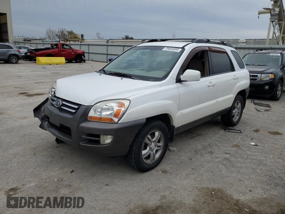 2005 Kia Sportage LX with VIN KNDJF723057125954, listed as a Copart auction lot 79454554 with 179,811 mi miles and Salvage Title. Bid and sale history available at carsss.com. Image 1.
