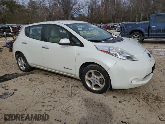 2011 Nissan LEAF SL with VIN JN1AZ0CP4BT006990, listed as a Copart auction lot 41970945 with 70,805 mi miles and Clean Title. Bid and sale history available at carsss.com. Image 4.