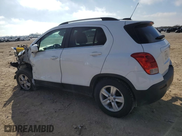 2016 Chevrolet Trax LT with VIN KL7CJLSB5GB543849, listed as a Copart auction lot 46850525 with 82,309 mi miles and Salvage Title. Bid and sale history available at carsss.com. Image 2.