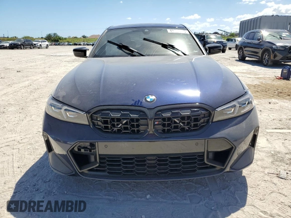 2024 BMW 3 Series M340i with VIN 3MW49FS05R8E12423, listed as a Copart auction lot 49777375 with 0 mi miles and Salvage Title. Bid and sale history available at carsss.com. Image 5.