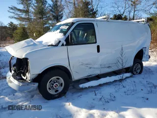 2019 GMC Savana Cargo with VIN 1GTW7AFG5K1337812, listed as a Copart auction lot 42921995 with Not Provided miles and Salvage Title. Bid and sale history available at carsss.com. Image 1.