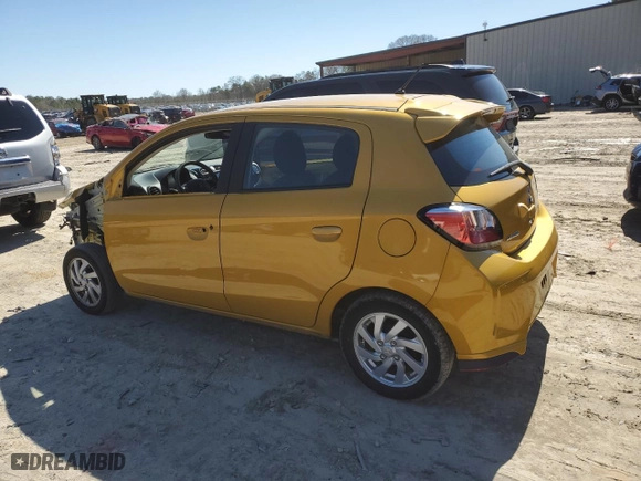 2021 Mitsubishi Mirage ES with VIN ML32AUHJXMH004707, listed as a Copart auction lot 48490115 with 35,513 mi miles and Salvage Title. Bid and sale history available at carsss.com. Image 2.