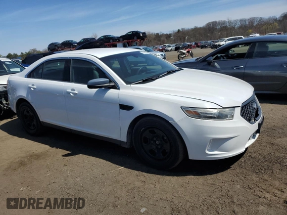2014 Ford Police Interceptor with VIN 1FAHP2MK1EG124336, listed as a Copart auction lot 53549225 with 117,319 mi miles and Salvage title. Bid and sale history available at DreamBid. Image 4.