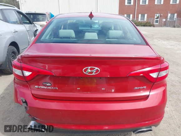 2017 Hyundai Sonata Sport with VIN 5NPE34AF9HH451174, listed as a IAAI auction lot 41732736 with 95,937 mi miles. Bid and sale history available at carsss.com. Image 16.