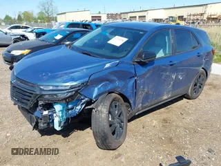 2024 Chevrolet Equinox LS with VIN 3GNAXHEG9RL366616, listed as a IAAI auction lot 42214696 with 8,132 mi miles and . Bid and sale history available at DreamBid. Image 2.