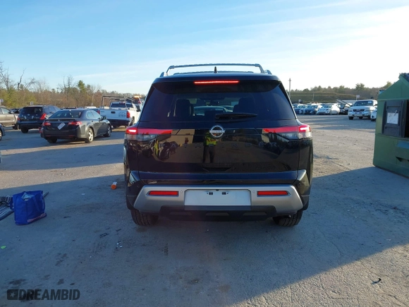 2024 Nissan Pathfinder SL with VIN 5N1DR3CC9RC219030, listed as a IAAI auction lot 40865085 with 1,173 mi miles. Bid and sale history available at carsss.com. Image 16.