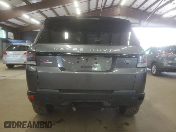 2016 Land Rover Range Rover Sport Dynamic with VIN SALWR2EF7GA584127, listed as a Copart auction lot 58543415 with 95,542 mi miles and Salvage title. Bid and sale history available at DreamBid. Image 6.