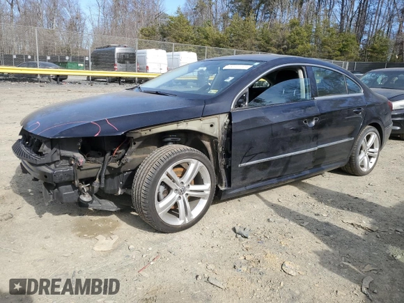 2015 Volkswagen CC Sport with VIN WVWBN7AN4FE814712, listed as a Copart auction lot 48027705 with 102,477 mi miles and Salvage Title. Bid and sale history available at DreamBid. Image 1.
