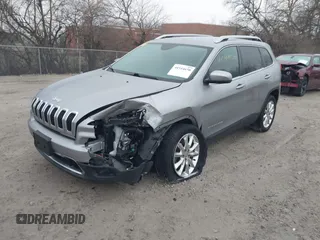 2017 Jeep Cherokee Limited with VIN 1C4PJLDB2HW517656, listed as a IAAI auction lot 41544650 with 143,309 mi miles. Bid and sale history available at carsss.com. Image 2.