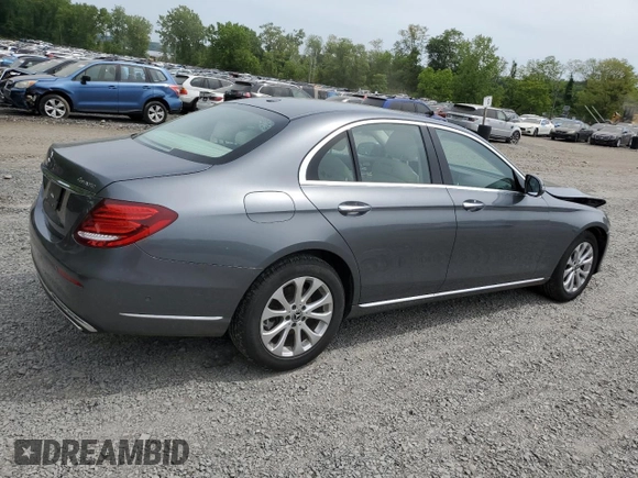 2018 Mercedes-Benz E 300 with VIN WDDZF4KBXJA337966, listed as a Copart auction lot 58718355 with 54,264 mi miles and Salvage title. Bid and sale history available at DreamBid. Image 3.