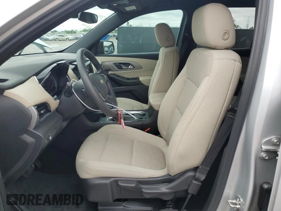 2022 Chevrolet Traverse LS with VIN 1GNERFKW1NJ100987, listed as a Copart auction lot 52361825 with 34,846 mi miles and Salvage title. Bid and sale history available at DreamBid. Image 7.