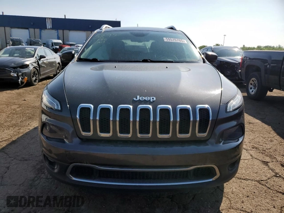 2014 Jeep Cherokee Limited with VIN 1C4PJMDB2EW215897, listed as a Copart auction lot 59576765 with 107,071 mi miles and Salvage title. Bid and sale history available at DreamBid. Image 5.