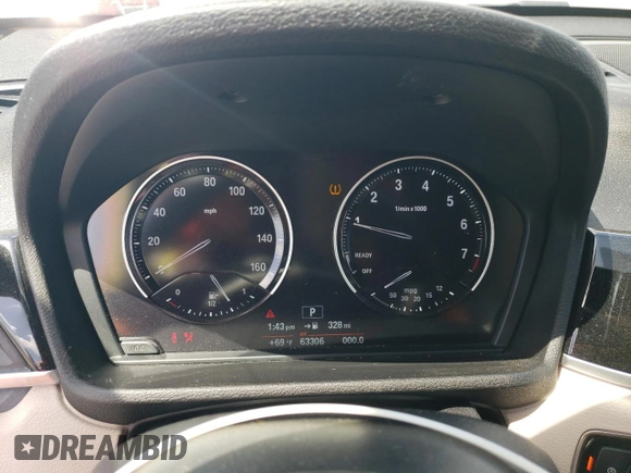 2018 BMW X1 xDrive28i with VIN WBXHT3C35J5L26952, listed as a Copart auction lot 51715035 with 63,306 mi miles and Salvage Title. Bid and sale history available at carsss.com. Image 9.