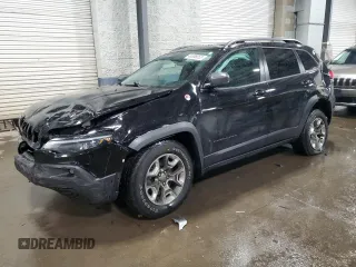 2019 Jeep Cherokee Trailhawk Elite with VIN 1C4PJMBX9KD461643, listed as a Copart auction lot 46308055 with 84,009 mi miles and Salvage Title. Bid and sale history available at carsss.com. Image 1.
