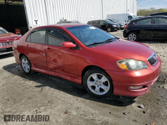 2006 Toyota Corolla CE with VIN 2T1BR32E76C583805, listed as a Copart auction lot 54131835 with 176,216 mi miles and Salvage Title. Bid and sale history available at DreamBid. Image 4.