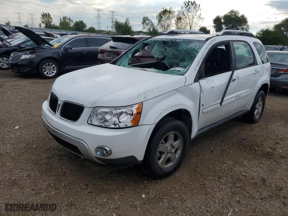 2007 Pontiac Torrent with VIN 2CKDL63F676091104, listed as a Copart auction lot 69211714 with 213562 miles and Salvage Title. Bid and sale history available at carsss.com. Image 1.