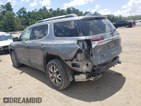2021 GMC Acadia SLT with VIN 1GKKNMLS3MZ163715, listed as a Copart auction lot 61997755 with 75,247 mi miles and Salvage title. Bid and sale history available at DreamBid. Image 2.