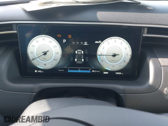 2023 Hyundai Tucson SEL with VIN 5NMJFCAE1PH248301, listed as a IAAI auction lot 41969468 with 7,459 mi miles and . Bid and sale history available at DreamBid. Image 7.
