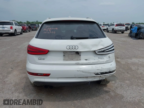 2015 Audi Q3 Premium Plus z VIN WA1EFCFS7FR006939, wystawiony jako IAAI lot #42067797 z przebiegiem 97 663 mil mil oraz . Historia ofert i sprzedaży dostępna na DreamBid. Obrazek 16.