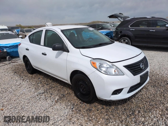 2013 Nissan Versa S Plus with VIN 3N1CN7AP8DL819076, listed as a Copart auction lot 54154645 with 147,725 mi miles and Salvage title. Bid and sale history available at DreamBid. Image 4.