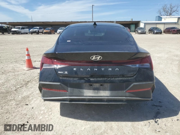 2024 Hyundai Elantra SE with VIN KMHLL4DG9RU790869, listed as a Copart auction lot 47128855 with 12,226 mi miles and Salvage Title. Bid and sale history available at DreamBid. Image 6.